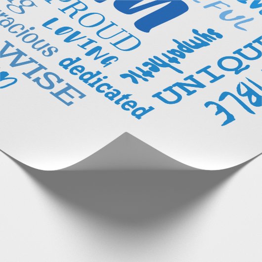 Best Mother Qualitäten und Mama Eigenschaften Invi Geschenkpapier (Ecke)