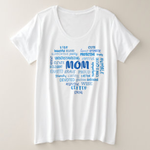 Best Mother Qualitäten und Mama Eigenschaften Invi Große Größe T-Shirt