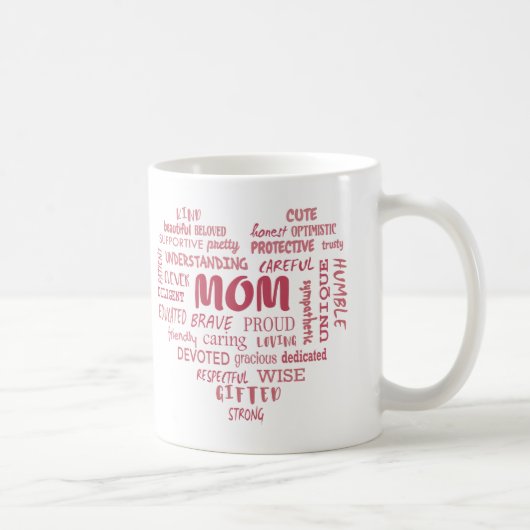 Best Mother Qualitäten und Mama Eigenschaften Invi Kaffeetasse (Rechts)