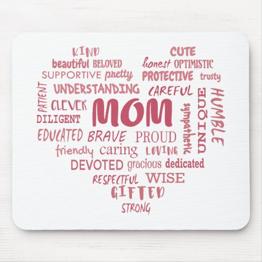 Best Mother Qualitäten und Mama Eigenschaften Invi Mousepad (Vorne)