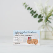 Best Moving Service-Visitenkarten Visitenkarte (Stehend Vorderseite)