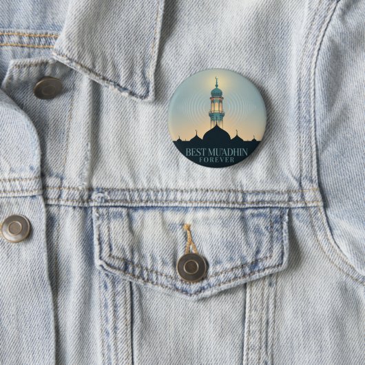 Best Muadhdhin Forever: Unique Mosque Design Button (Beispiel)