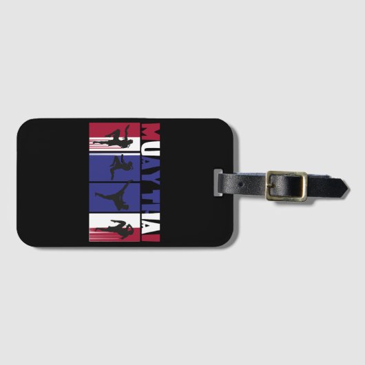 Best Muay Thai dad Gepäckanhänger (Vorderseite (Horizontal))