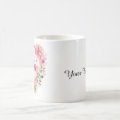 Best Mum Aquarell Blumenherz Design Kaffeetasse (Mittel)