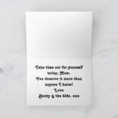 Best Mum Birthday Instagram Photo Collage Template Karte (Innenseite)