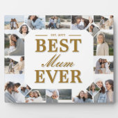 Best Mum Ever Father's Day Photo Frame Collage Fotoplatte (Vorderseite)