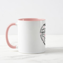 Best Mum Ever: Mother's Day & Birthday Heart Word Tasse