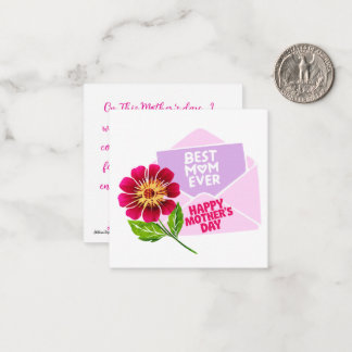 Best Mum Ever Mothers day greetings Mitteilungskarte