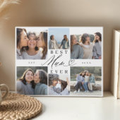 Best Mum Ever Mum Script Herzfoto Collage Fotoplatte