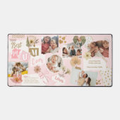 Best Mum Ever Personalized Scrapbook Photo Collage Schreibtischunterlage (Vorderseite)
