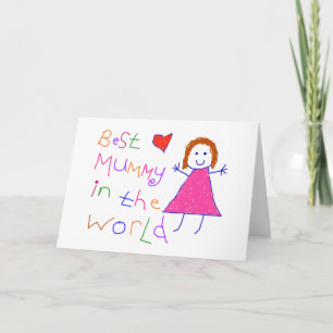 Best Mummy in World Feiertagskarte