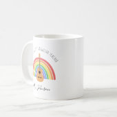 Best Music Teacher Rainbow Custom Thank you Gift Kaffeetasse (Vorderseite Links)
