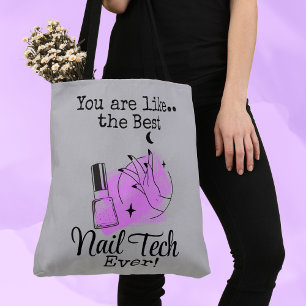 Best Nail Tech Manicurist Crossbody Tote Bag Tasche