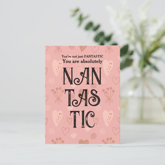 Best Nan Birthday Postkarte (Stehend Vorderseite)