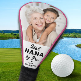 BEST NANA BY PAR Custom Foto Niedlich Golfer Oma Golf Headcover