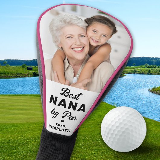 BEST NANA BY PAR Custom Foto Niedlich Golfer Oma Golf Headcover