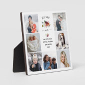 Best Nana Ever | Burgundy Boho Floral Foto Grid Fotoplatte (Vorderseite)