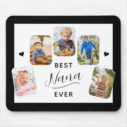 Best Nana Ever Calligraphy 5 Foto Mousepad (Vorne)