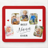 Best Nana Ever Calligraphy 5 Foto Red Mousepad (Vorne)
