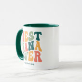 Best Nana Ever - Colorful Groovy Custom Oma Tasse (Vorderseite Links)