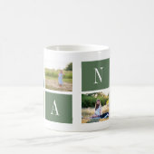 Best Nana Ever! Custom 4-Photo Collage Mug Kaffeetasse (Mittel)