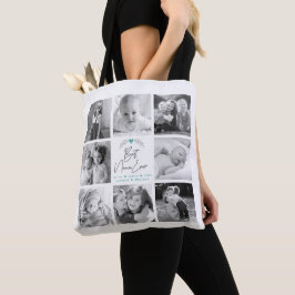 Best Nana Ever Script 8 Foto Collage Moderner Chic Tasche