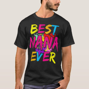 Best Nana je Matching Family Colorful Mütter Da T-Shirt