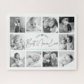 Best Nana je Modernes Script 10 Foto Collage Chic Puzzle (Horizontal)