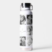 Best Nana je Modernes Script 10 Foto Collage Chic Trinkflasche (Rückseite)