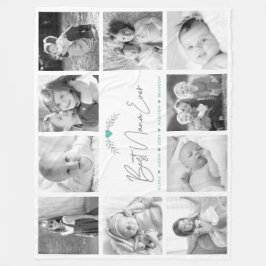 Best Nana je Script 10 Foto Collage Moderner Chic Fleecedecke
