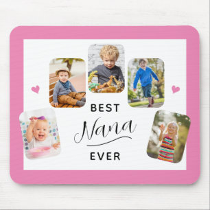 Best Nana jemals Calligraphy 5 Foto Pink Mousepad