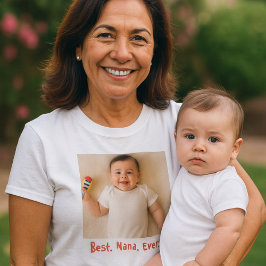Best Nana jemals Custom Family Foto T-Shirt