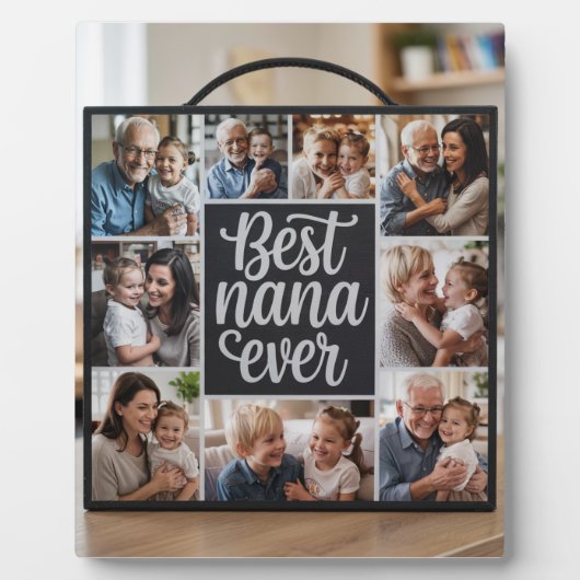Best Nana jemals Custom Foto Collage Frame - Perso Fotoplatte (Vorderseite)