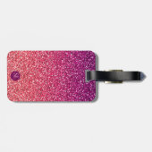 BEST NANA JEMALS GLITZER CUSTOM TYPOGRAPHIE GEPÄCKANHÄNGER (Rückseite horizontal)