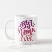 BEST NANA JEMALS GLITZER CUSTOM TYPOGRAPHIE KAFFEETASSE (Links)