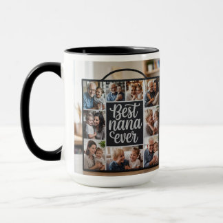 Best Nana jemals Personalisierte Foto Collage Tass Tasse