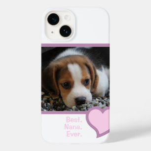BEST NANA JEMALS PINK HEART TEXT PET DOG FOTO Case-Mate iPhone 14 HÜLLE