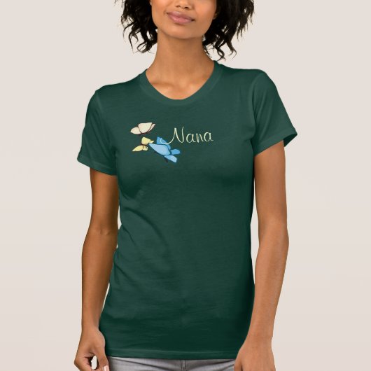 Best Nana mit Butterfets T - Shirt (Vorderseite)