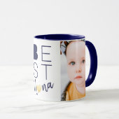 Best Nana Navy Blue Zwei-Foto-Tasse Tasse (VorderseiteRechts)