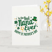 Best Nana St Patricks Day Card Karte (Gelbe Blume)