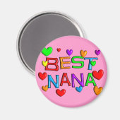 Best Nana T - Shirt & Geschenke Magnet (Vorderseite/Rückseite)
