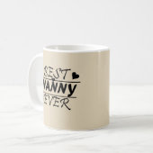 Best Nanny Ever Kaffeetasse (Vorderseite Links)