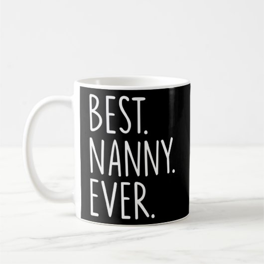 Best Nanny Ever Pullover Kaffeetasse (Links)