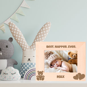 Best Napper Ever, Funny Niedlich Personalisiert Ba Geätzte Rahmen