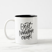 Best Neighbor je Zwei-Tonen-Kaffee-Tasse Zweifarbige Tasse (Links)