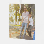 Best Nephew je | Angebot und Foto Ornament Aus Glas (Vorderseite links)