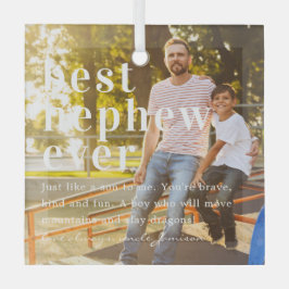 Best Nephew je | Angebot und Foto Ornament Aus Glas