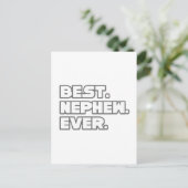 Best Nephew je Postkarte (Stehend Vorderseite)