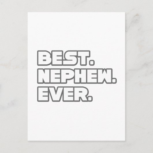 Best Nephew je Postkarte (Vorderseite)