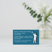 Best New House Painter Business Cards Visitenkarte (Stehend Vorderseite)